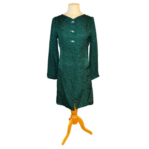 Tulle Womens Green Polka Dot Dress S - Picture 2 of 11